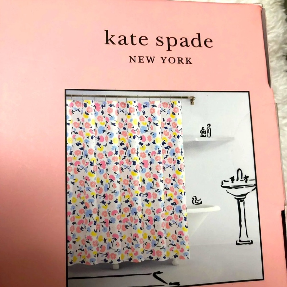 Kate Spade gala floral shower curtain